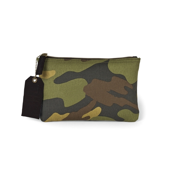 Cotton pouch with top zippered closure and interior pocket divider.... from ASI 56070 Gemline / Gemline®