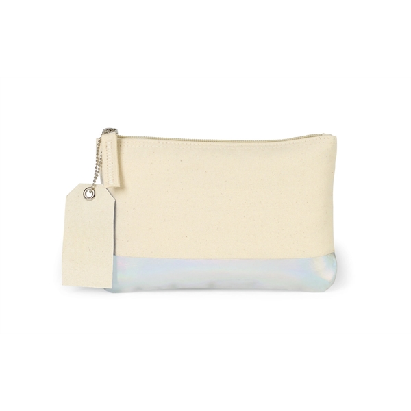 Cotton pouch with top zippered closure and interior pocket divider.... from ASI 56070 Gemline / Gemline®