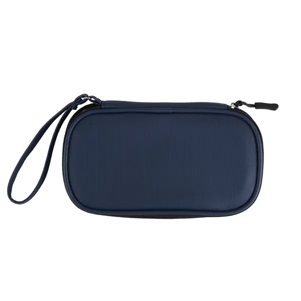 Tech organizer with zipper closure and mesh slip compartments.... from ASI 52840 Evans Manufacturing