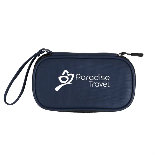 Tech organizer with zipper closure and mesh slip compartments.... from ASI 52840 Evans Manufacturing