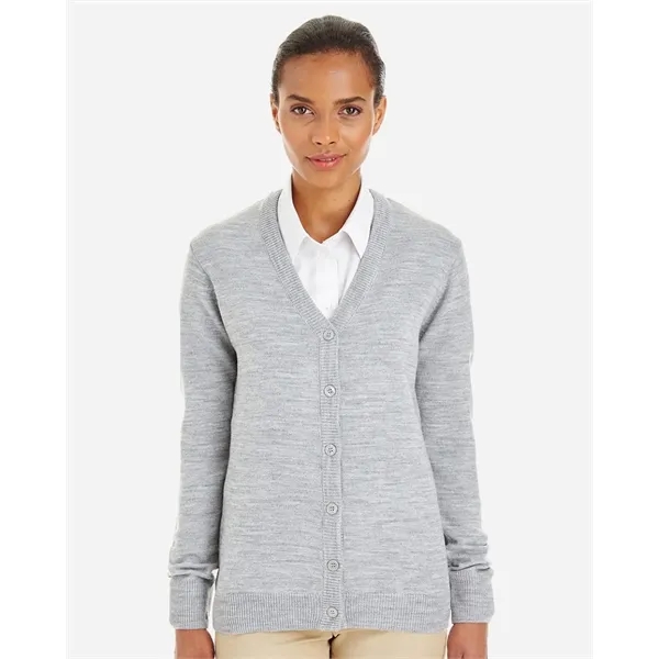 Harriton Women's Pilbloc V-Neck Button Cardigan Sweater... from ASI 84358 S&S Activewear