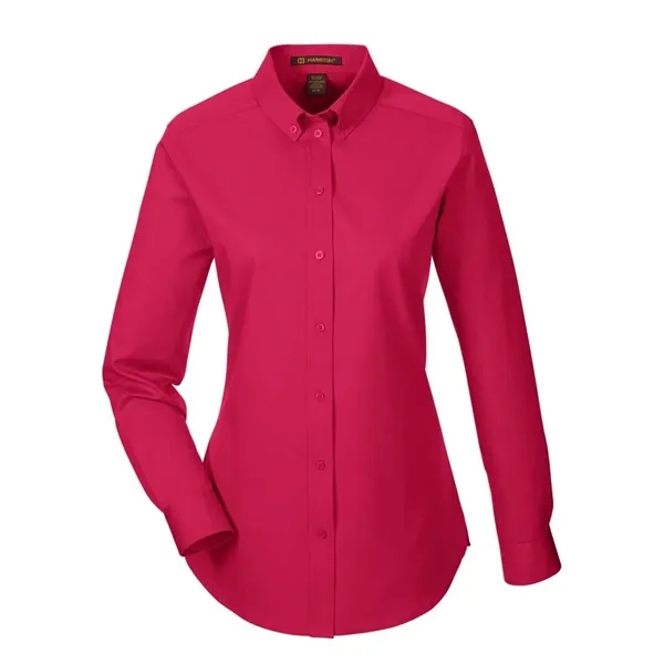 Harriton Women's Foundation Cotton Twill Shirt with Teflon... from ASI 84358 S&S Activewear