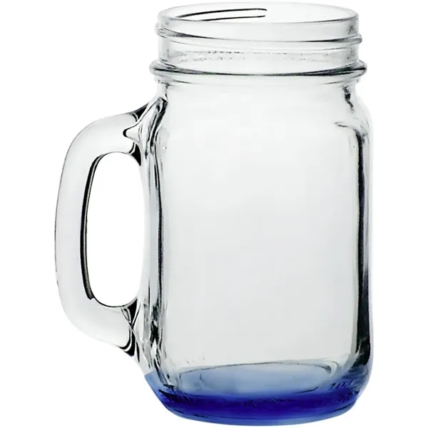 Clear glass mason jar style traditional mug with handle, 16 oz.... from ASI 39552 BEL Promo