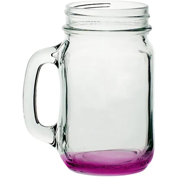 Clear glass mason jar style traditional mug with handle, 16 oz.... from ASI 39552 BEL Promo