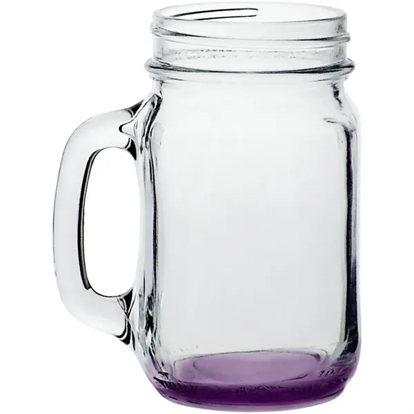 Clear glass mason jar style traditional mug with handle, 16 oz.... from ASI 39552 BEL Promo