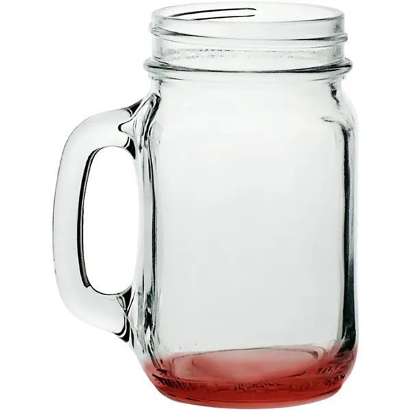 Clear glass mason jar style traditional mug with handle, 16 oz.... from ASI 39552 BEL Promo
