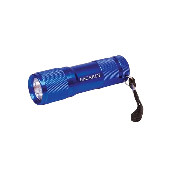 Aluminum flashlight with nine LED bright white lights that measures 3.75"... from ASI 79530 Prime Line