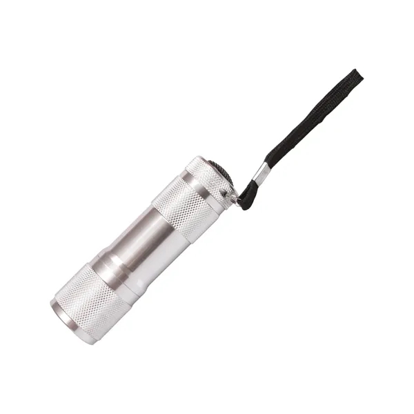 Aluminum flashlight with nine LED bright white lights that measures 3.75"... from ASI 79530 Prime Line