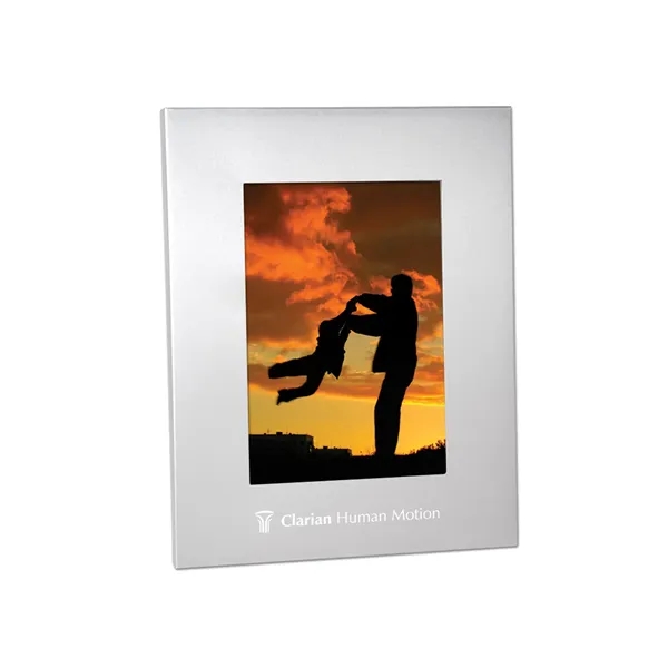 4" x 6" aluminum picture frame with hinged easel that allows... from ASI 79530 Prime Line