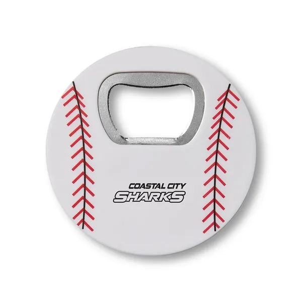 Baseball bottle opener with a heavy-duty magnet.... from ASI 79530 Prime Line
