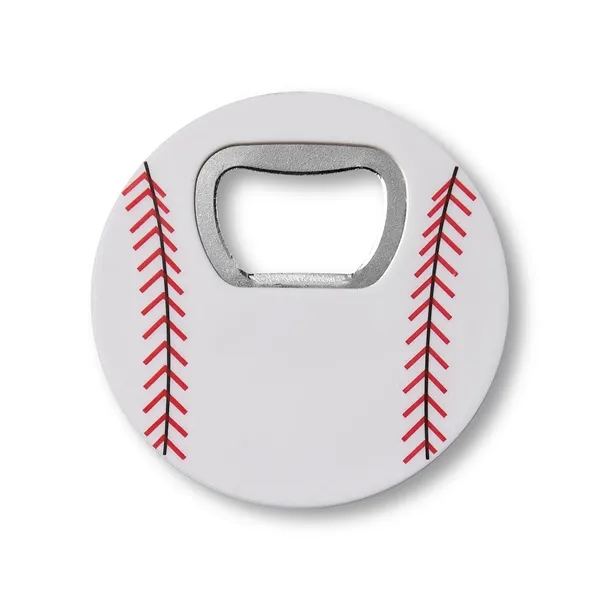 Baseball bottle opener with a heavy-duty magnet.... from ASI 79530 Prime Line