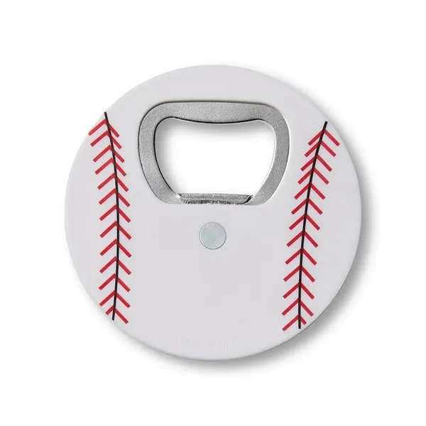 Baseball bottle opener with a heavy-duty magnet.... from ASI 79530 Prime Line