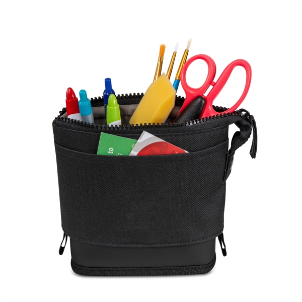 Mobile pencil case with zippered main compartment, fully lined interior, front... from ASI 56070 Gemline / Gemline®