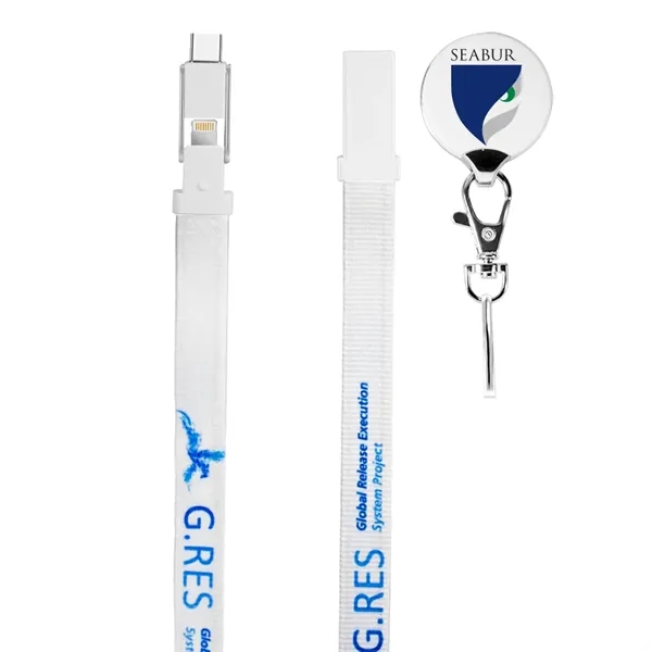 33.5" Lanyard *3-in-1 charging cable with USB tip on one end... from ASI 90154 Sunjoy Group Inc