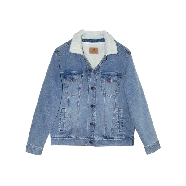Threadfast Apparel Sherpa-Lined Denim Jacket... from ASI 84358 S&S Activewear