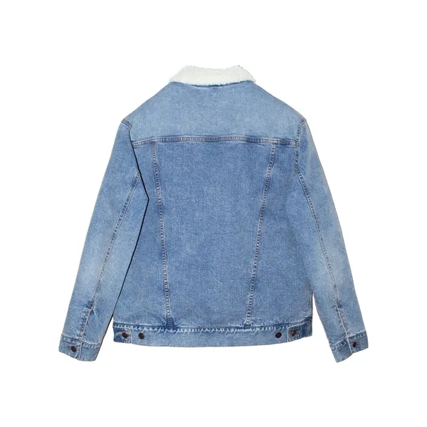 Threadfast Apparel Sherpa-Lined Denim Jacket... from ASI 84358 S&S Activewear