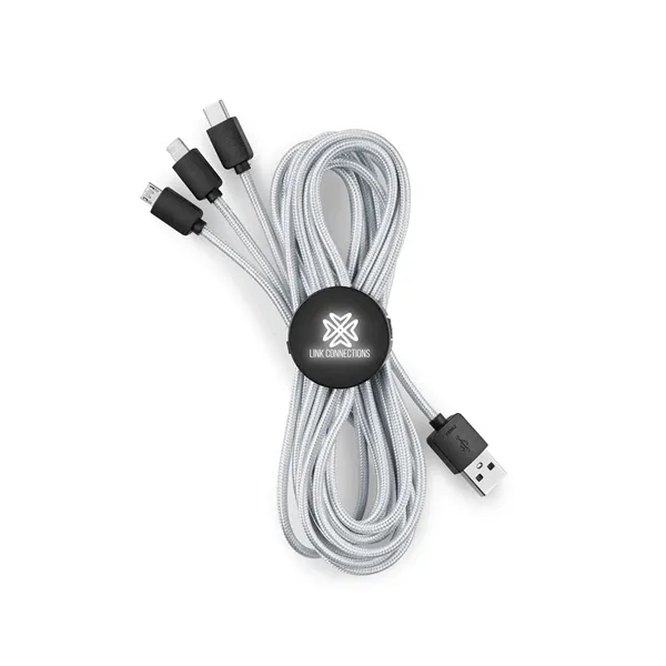 10 foot nylon, PVC and ABS plastic cable with USB, Type-C,... from ASI 79530 Prime Line