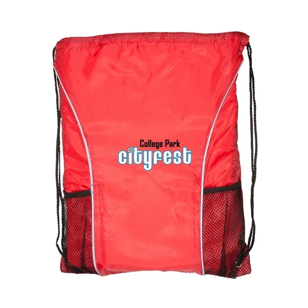 Sling backpack made from 210 denier polyester material with two mesh... from ASI 79530 Prime Line