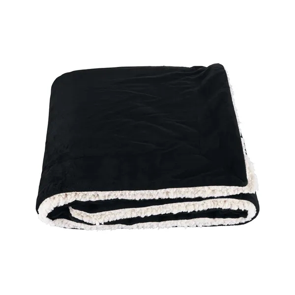 50" x 60" micro mink sherpa blanket with hidden embroidered pocket... from ASI 79530 Prime Line