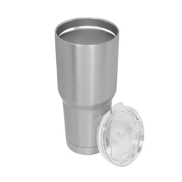 30 oz. 18/8 double-wall stainless vacuum tumbler with lid and straw... from ASI 79530 Prime Line