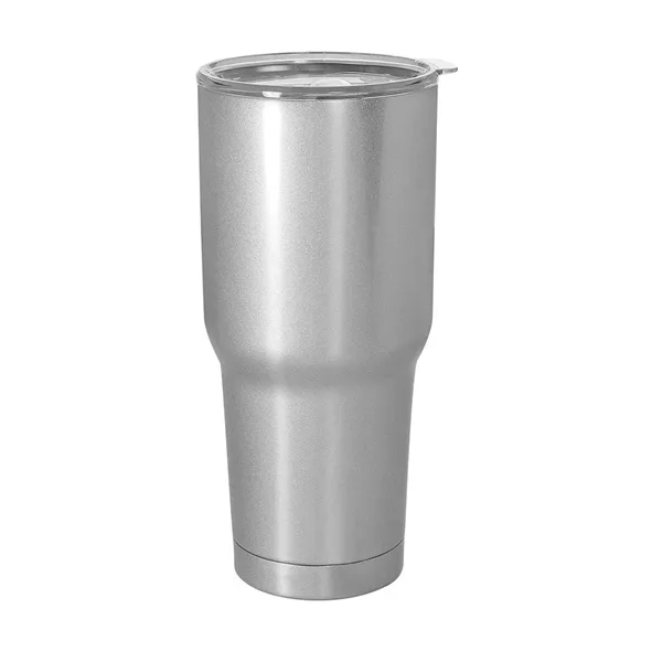 30 oz. 18/8 double-wall stainless vacuum tumbler with lid and straw... from ASI 79530 Prime Line