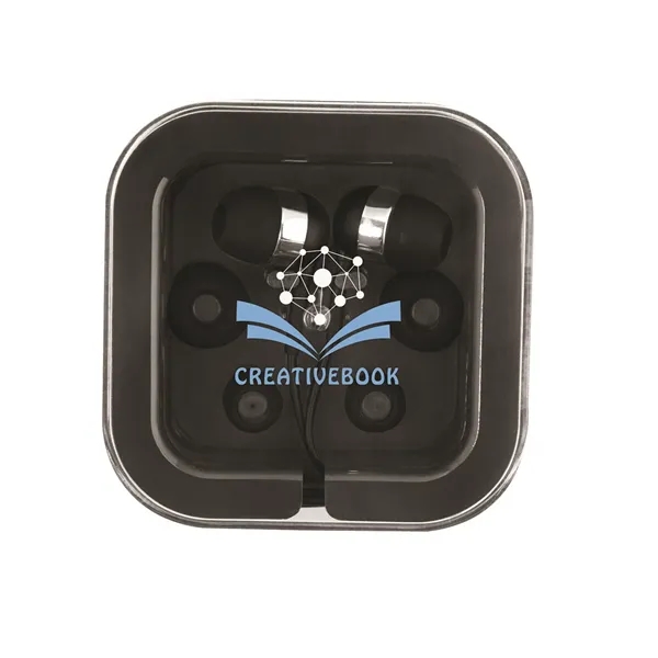 2.75" x 2.75" x 0.75" ABS plastic case with silicone earbuds,... from ASI 79530 Prime Line