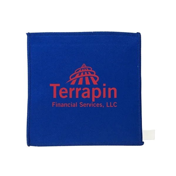 Double-sided microfiber cleaning cloth that measures 5.5" W x 5.5" H... from ASI 79530 Prime Line