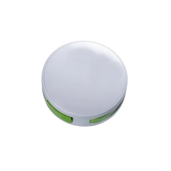 Round plastic 4-port USB hub.... from ASI 79530 Prime Line