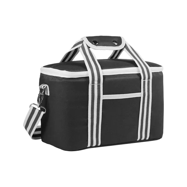 12.5" x 8" x 6.5" can cooler with a double-zippered main... from ASI 79530 Prime Line