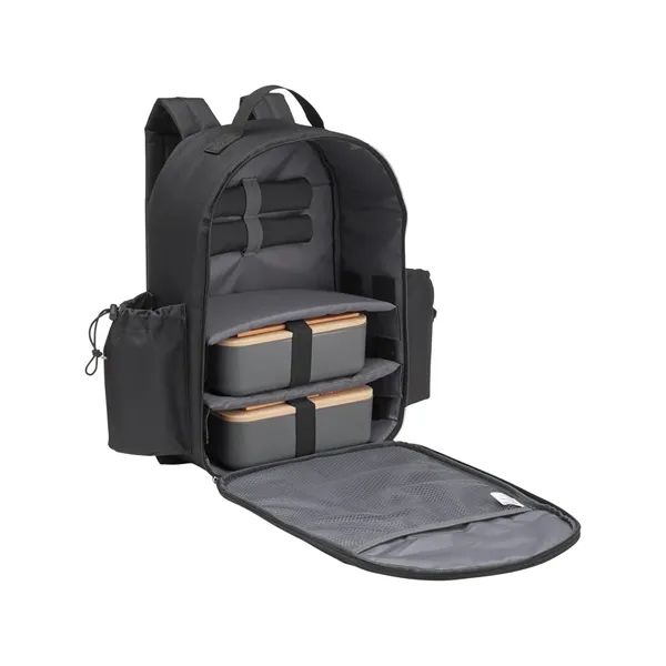 4.9" x 3.02" x 10.6" picnic backpack with two bento boxes,... from ASI 79530 Prime Line