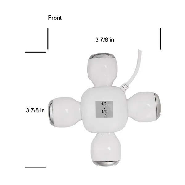 Folding 4-Port USB hub with flexible USB connectors features 4 USB... from ASI 90154 Sunjoy Group Inc