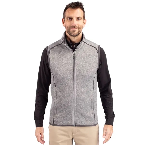 Men's vest with a full-zip, pockets, and tonal stretch binding.... from ASI 47965 Cutter & Buck