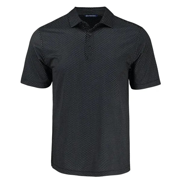 Cutter & Buck Pike Eco Shadow Check Print Recycled Mens Polo... from ASI 47965 Cutter & Buck