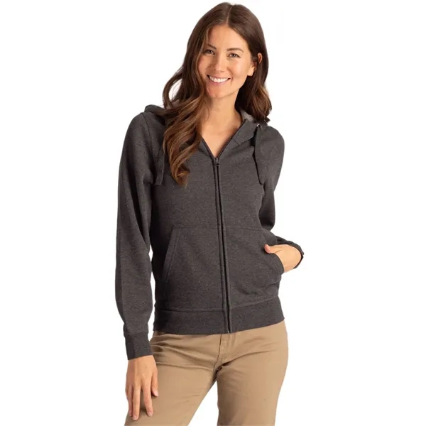 Unisex sweatshirt with a hood, full-zip, anti-pill finish, drawstring, metal grommets,... from ASI 47965 Cutter & Buck