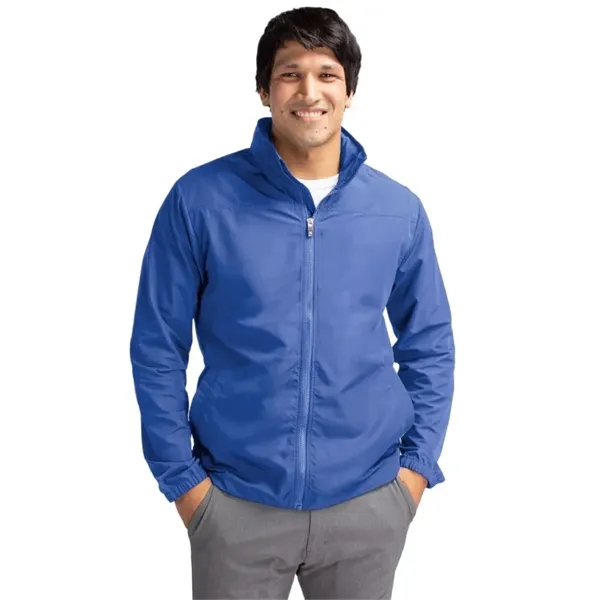 Men's jacket with a full-zip, wind and water resistance, hood, and... from ASI 47965 Cutter & Buck