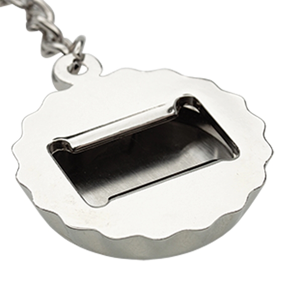 4" x 1.5" die cast metal bottlecap-shaped opener keychain with split... from ASI 52263 EMT / EMT EMT EASY