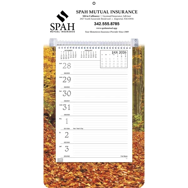 Full-Color Weekly Memo... from ASI 40480 Koozie Group / Norwood Triumph Calendar