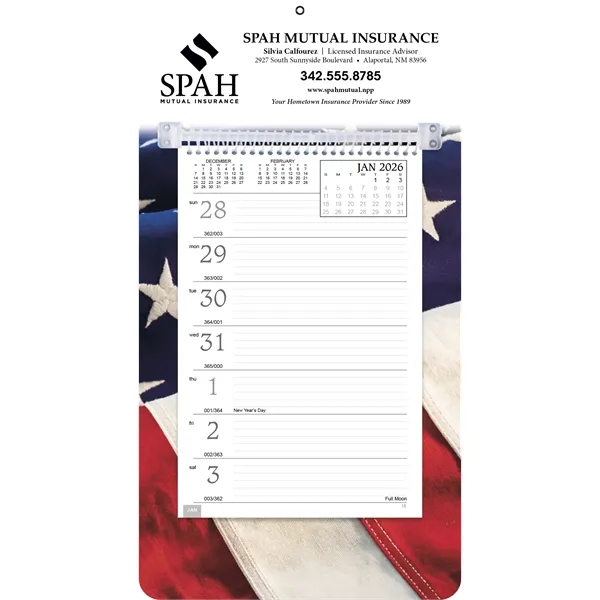 Full-Color Weekly Memo... from ASI 40480 Koozie Group / Norwood Triumph Calendar