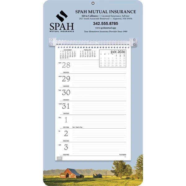 Full-Color Weekly Memo... from ASI 40480 Koozie Group / Norwood Triumph Calendar