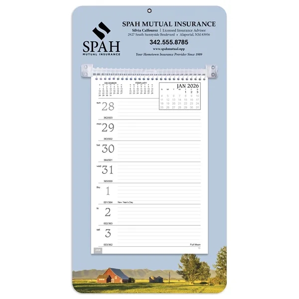 Full-Color Weekly Memo... from ASI 40480 Koozie Group / Norwood Triumph Calendar