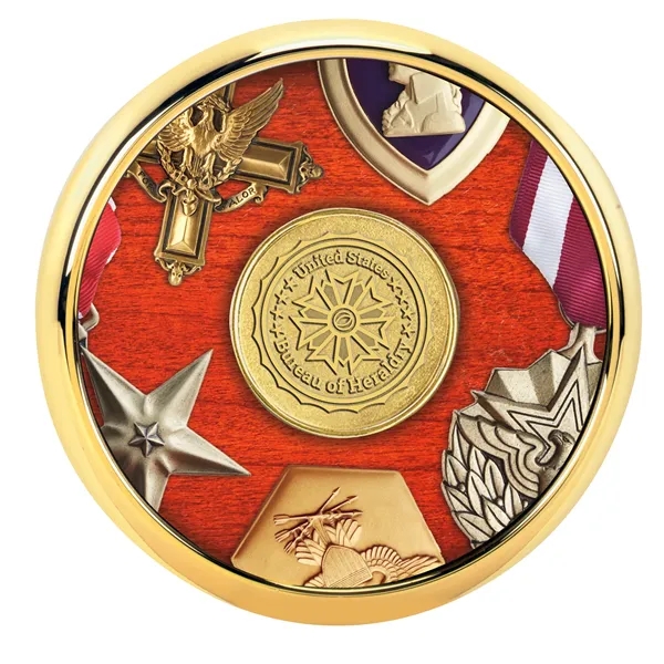 Round Brass Coaster... from ASI 40480 Koozie Group / Norwood