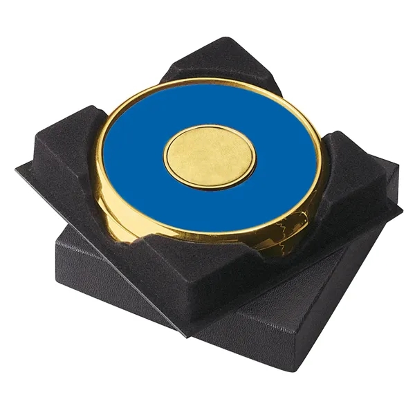 Two Coasters in Deluxe Black Flocked Gift Box... from ASI 40480 Koozie Group