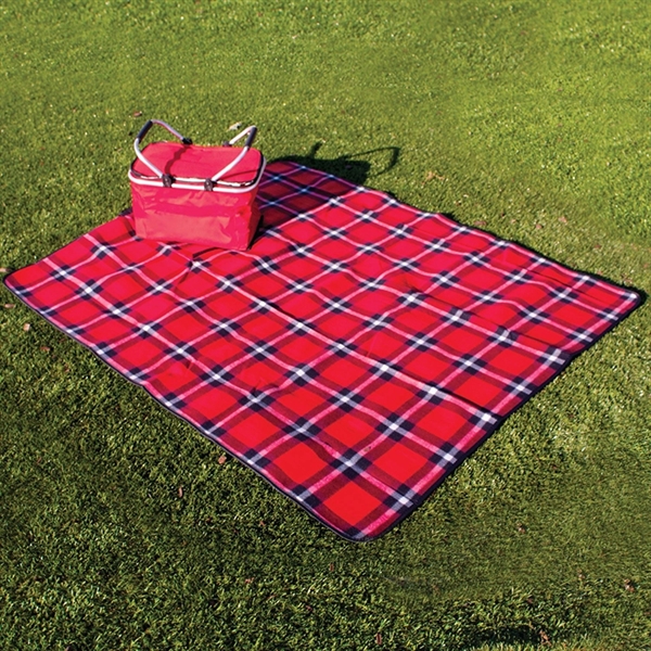 Plush all-purpose picnic blanket. 100% polyester. Water-resistant.... from ASI 30112 ACE Products / Ace Line