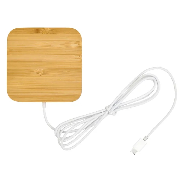 Bamboo Magnet-Hold 15W Wireless Charger... from ASI 40480 Koozie Group