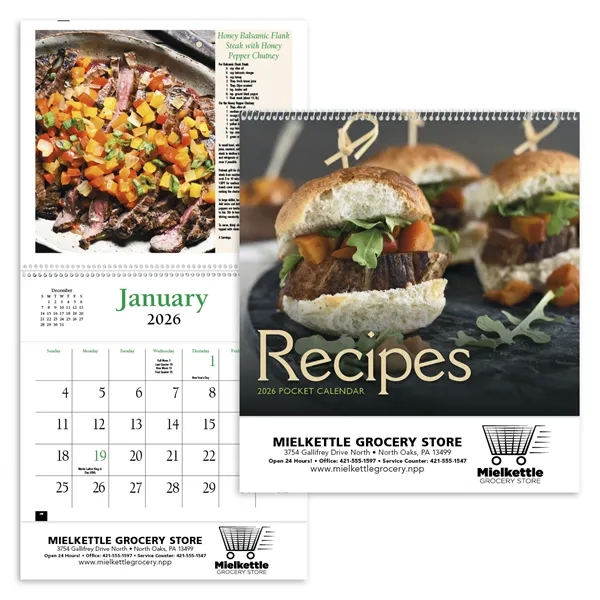 Recipe Pocket Calendar... from ASI 40480 Koozie Group / HotLine®