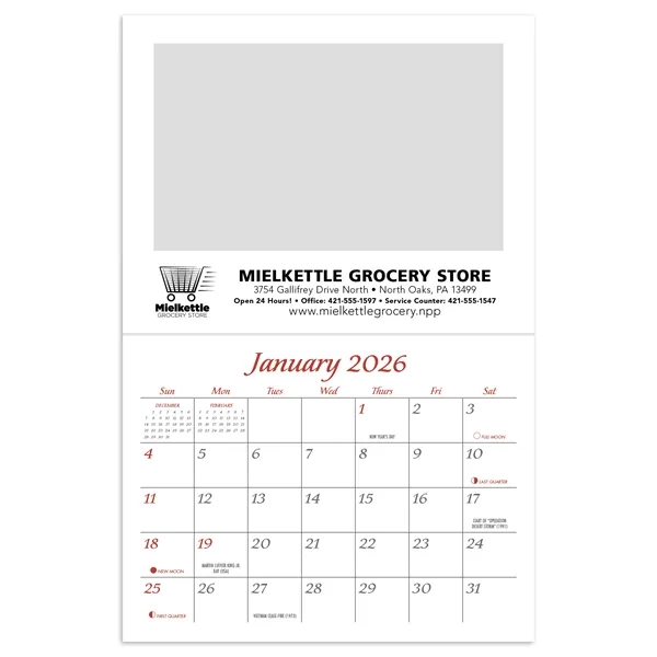 8 x 13 2024 recipe calendar on #50 paper.... from ASI 40480 Koozie Group / Norwood Triumph Calendar