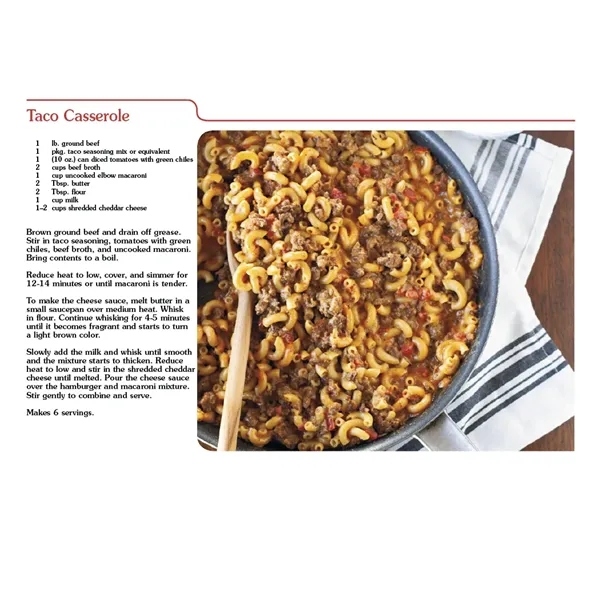 8 x 13 2024 recipe calendar on #50 paper.... from ASI 40480 Koozie Group / Norwood Triumph Calendar