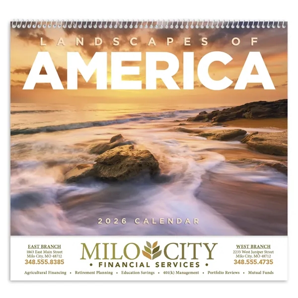 Landscapes of America - Spiral... from ASI 40480 Koozie Group / Norwood Triumph Calendar