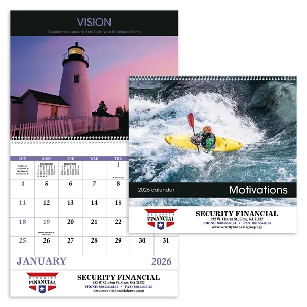 Motivations - Spiral... from ASI 40480 Koozie Group / Norwood Triumph Calendar
