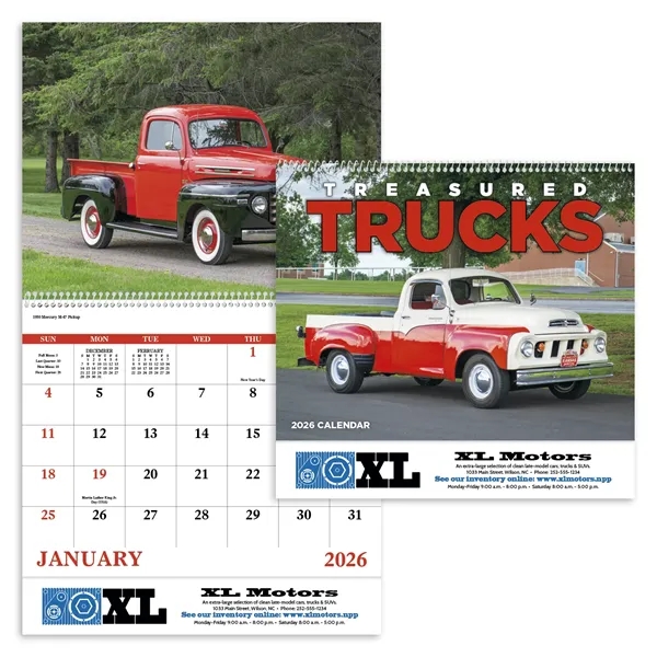 Treasured Trucks - Spiral... from ASI 40480 Koozie Group / Norwood Triumph Calendar